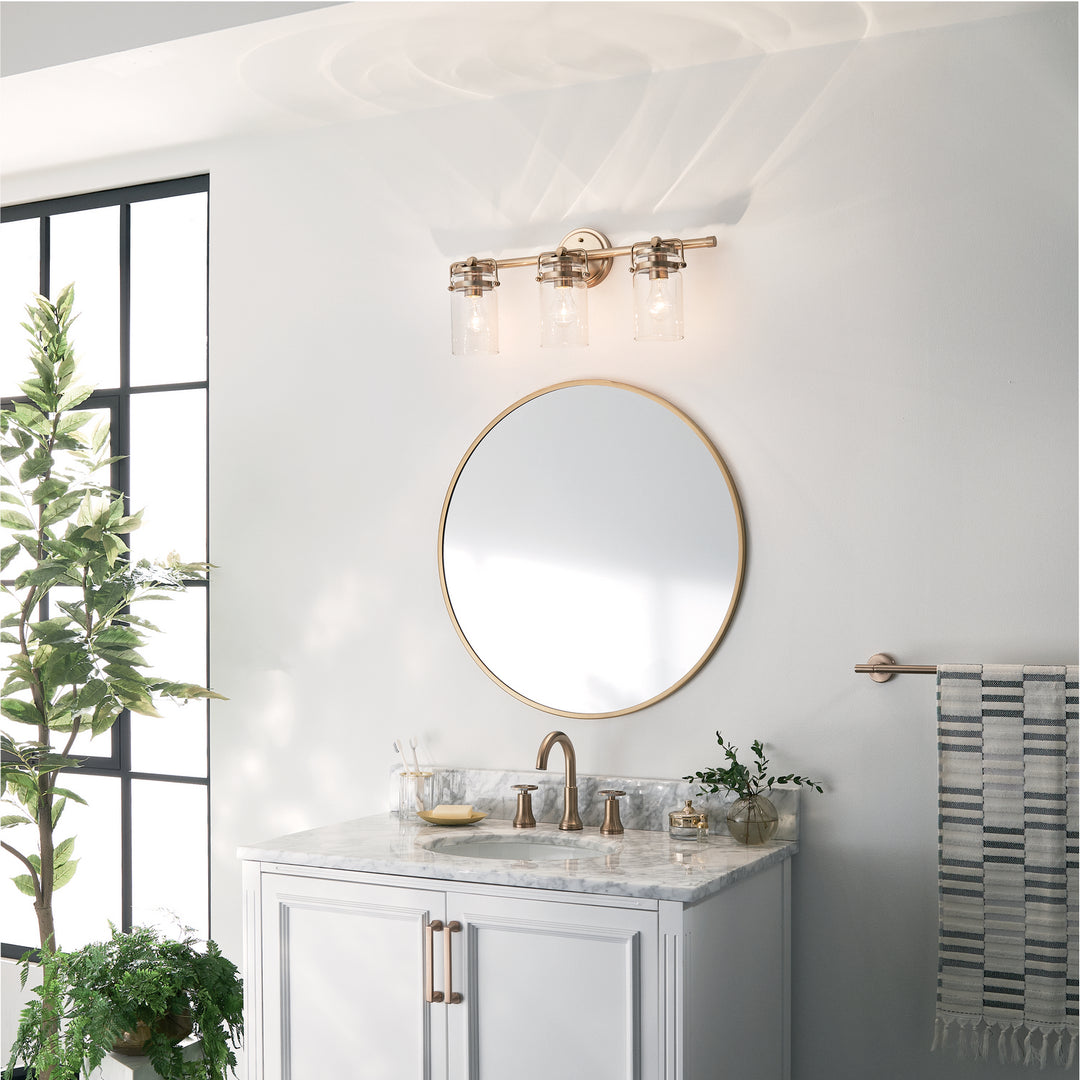 Kichler Canada - 45689CPZ - Three Light Bath - Brinley - Champagne Bronze