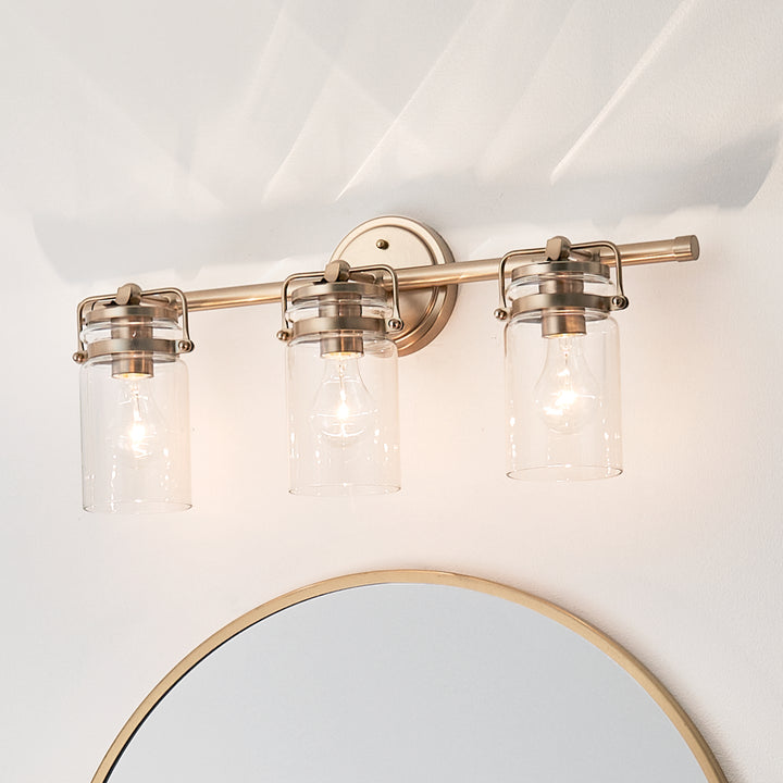 Kichler Canada - 45689CPZ - Three Light Bath - Brinley - Champagne Bronze