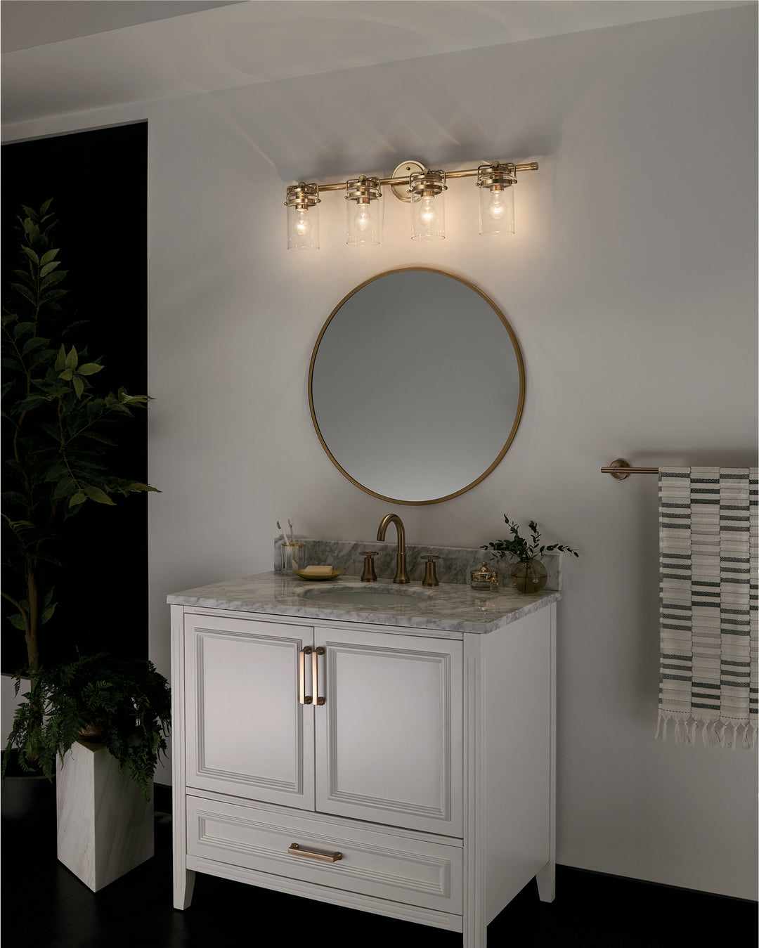 Kichler Canada - 45690CPZ - Four Light Bath - Brinley - Champagne Bronze