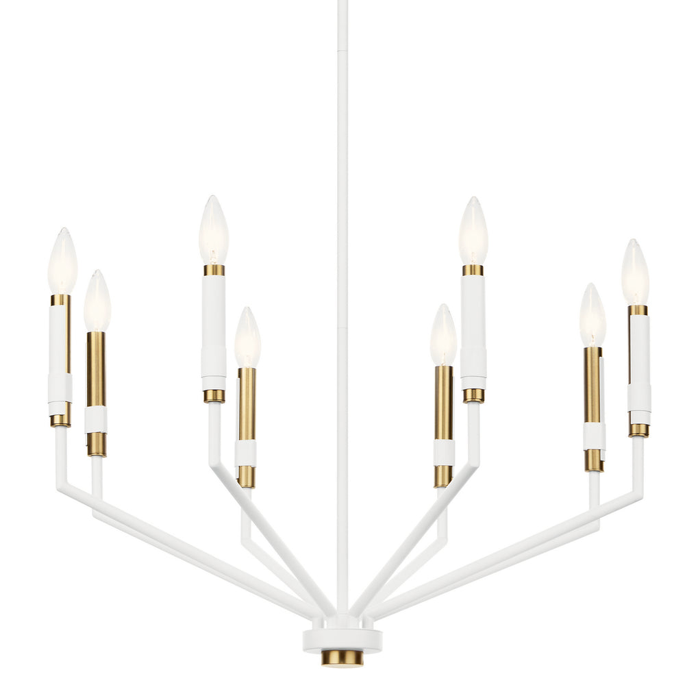 Kichler Canada - 52349WH - Eight Light Chandelier - Armand - White