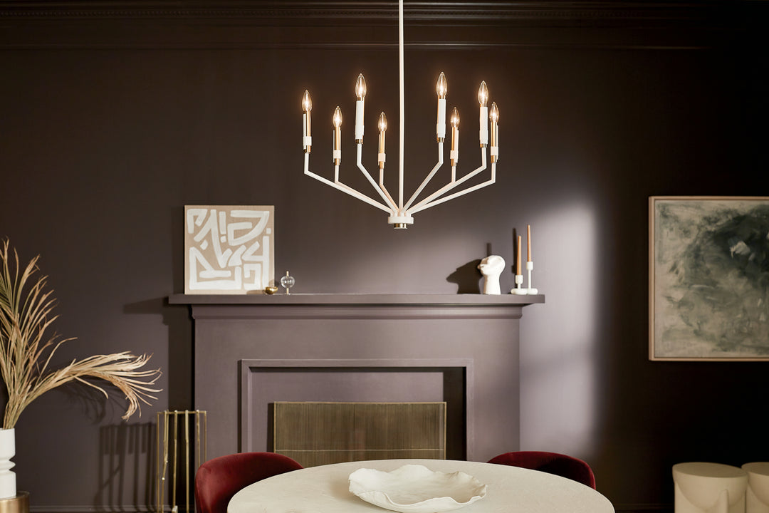 Kichler Canada - 52349WH - Eight Light Chandelier - Armand - White