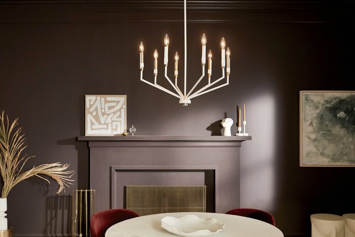 Kichler Canada - 52349WH - Eight Light Chandelier - Armand - White