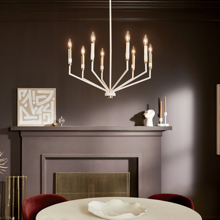 Kichler Canada - 52349WH - Eight Light Chandelier - Armand - White