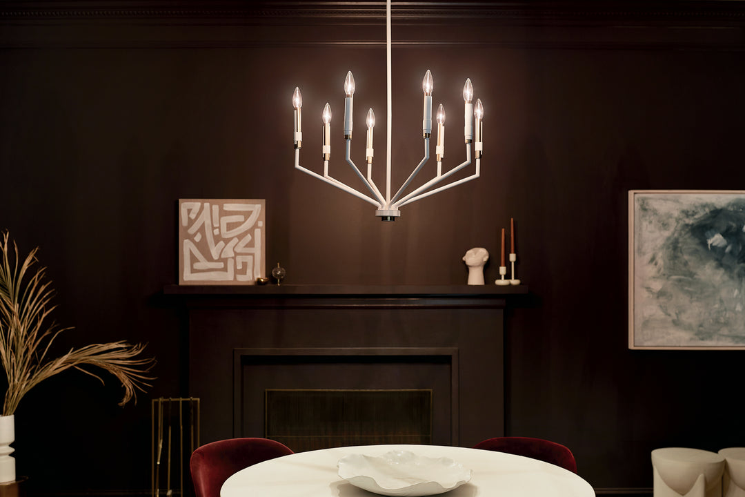 Kichler Canada - 52349WH - Eight Light Chandelier - Armand - White