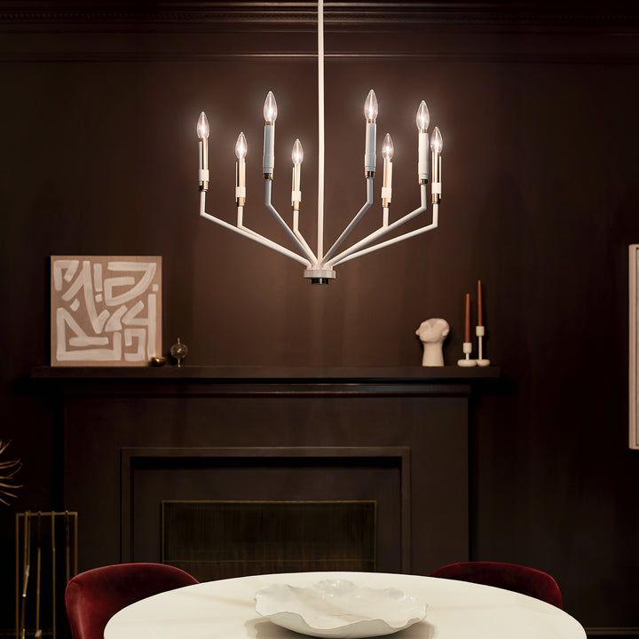 Kichler Canada - 52349WH - Eight Light Chandelier - Armand - White