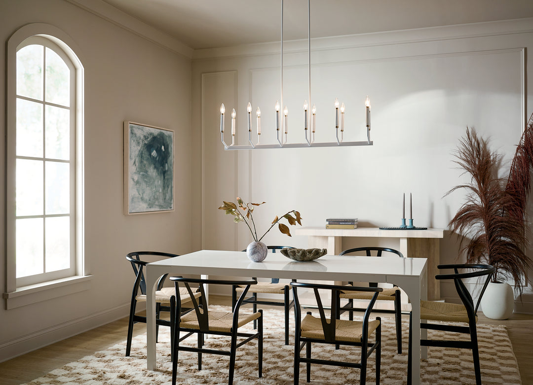 Kichler Canada - 52350WH - 12 Light Linear Chandelier - Armand - White