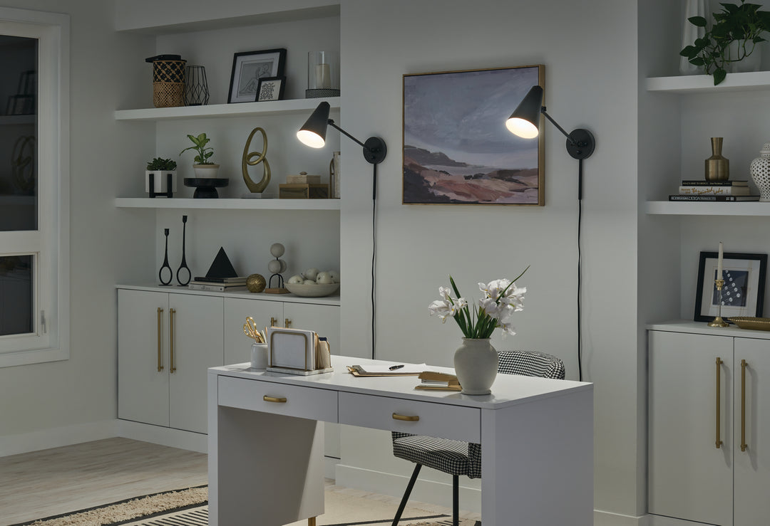 Kichler Canada - 52485BKB - One Light Wall Sconce - Sylvia - Black