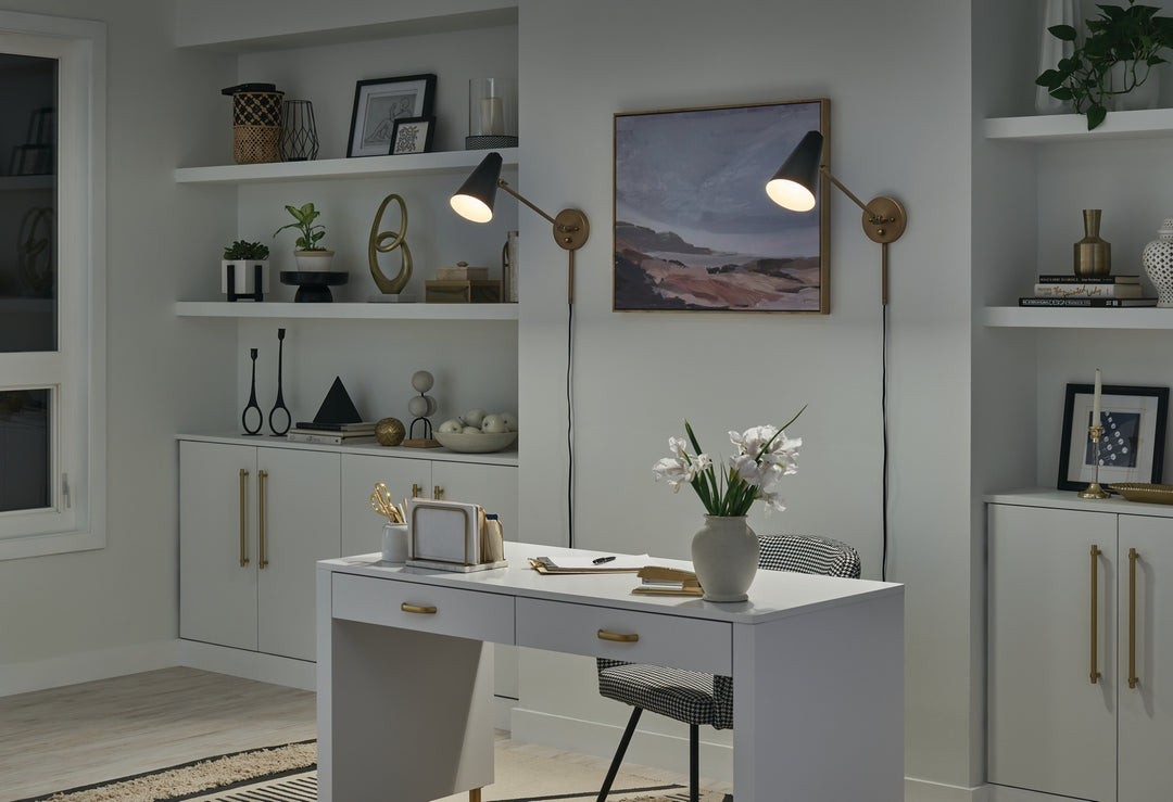 Kichler Canada - 52485NBRB - One Light Wall Sconce - Sylvia - Natural Brass