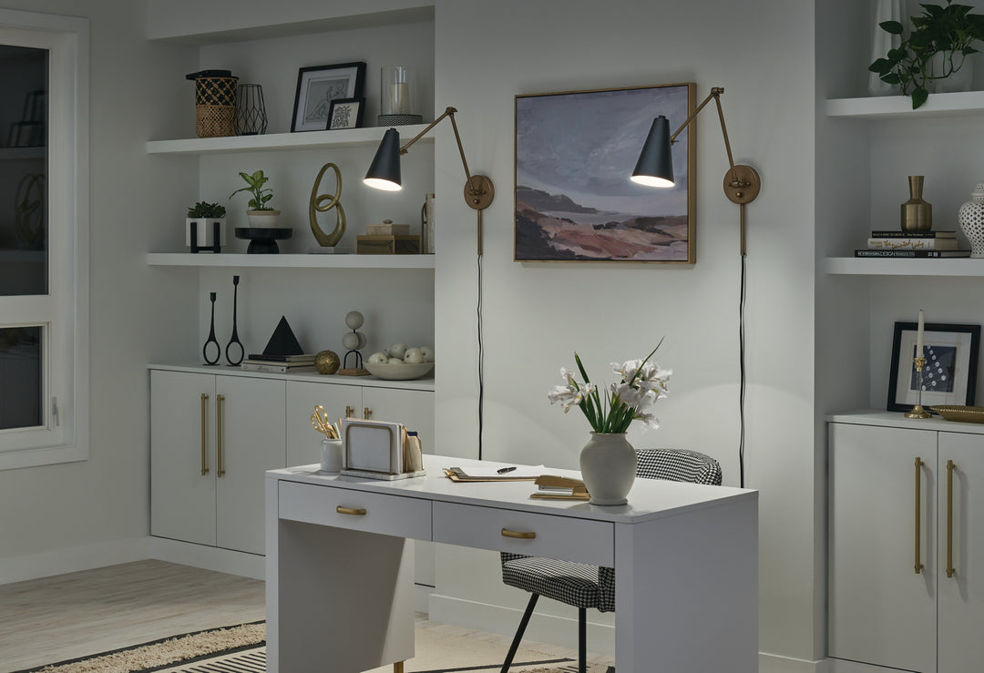 Kichler Canada - 52486NBRB - One Light Wall Sconce - Sylvia - Natural Brass