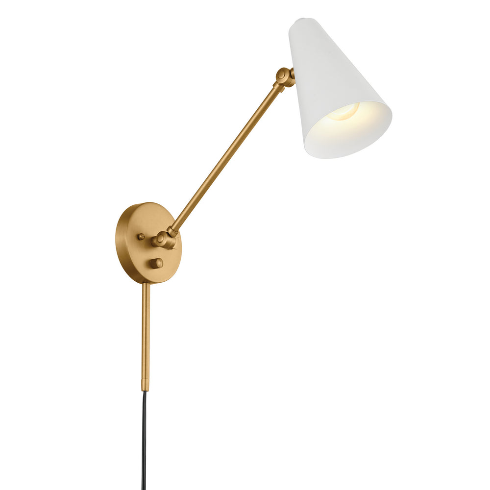 Kichler Canada - 52485NBRW - One Light Wall Sconce - Sylvia - Natural Brass