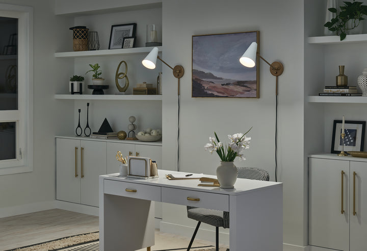 Kichler Canada - 52485NBRW - One Light Wall Sconce - Sylvia - Natural Brass