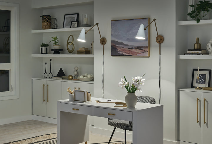 Kichler Canada - 52486NBRW - One Light Wall Sconce - Sylvia - Natural Brass