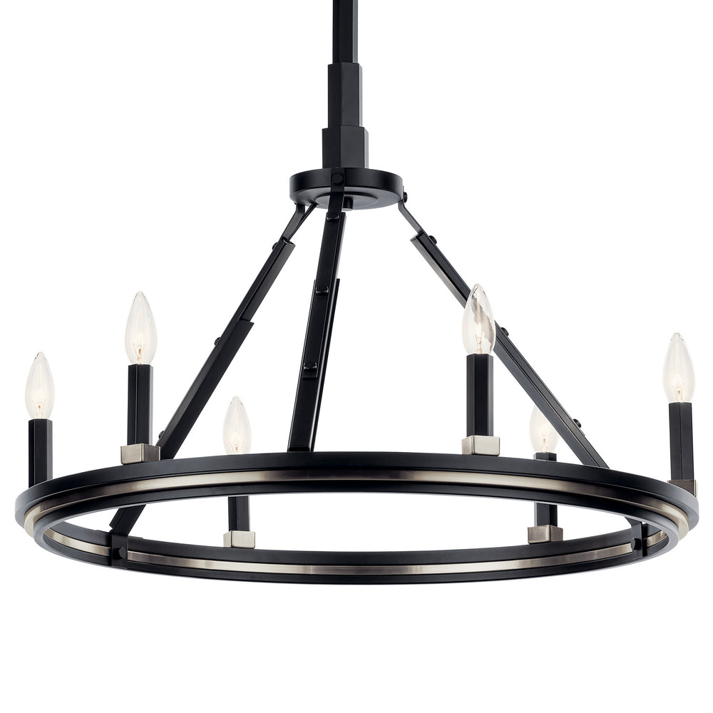 Kichler Canada - 52420BK - Six Light Chandelier - Emmala - Black