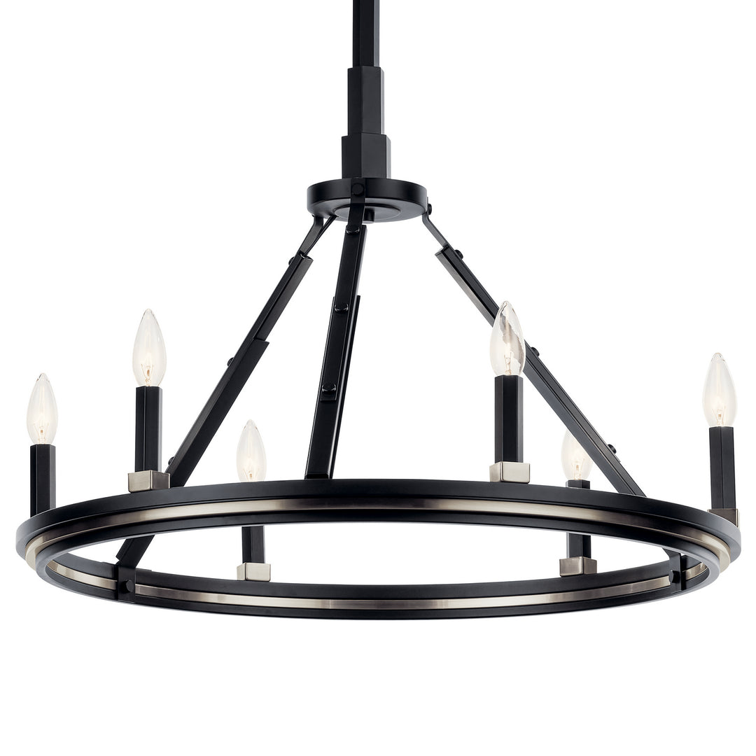 Kichler Canada - 52420BK - Six Light Chandelier - Emmala - Black