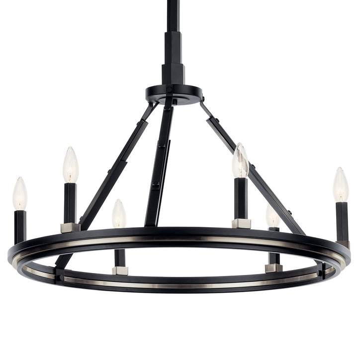 Kichler Canada - 52420BK - Six Light Chandelier - Emmala - Black