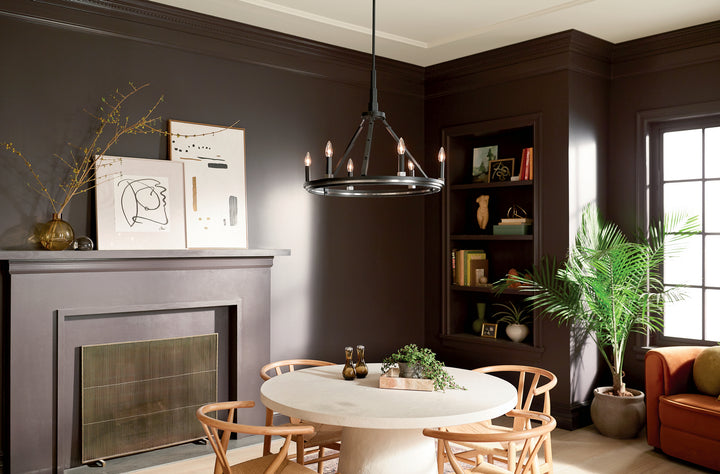 Kichler Canada - 52420BK - Six Light Chandelier - Emmala - Black