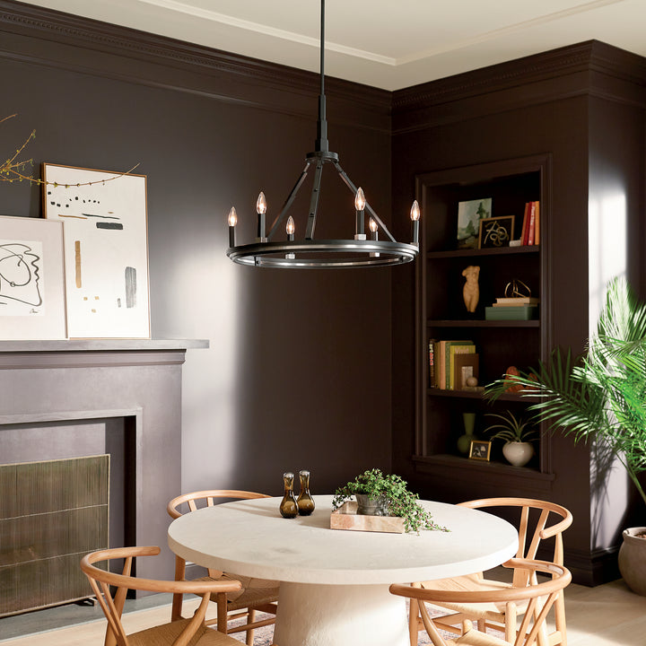 Kichler Canada - 52420BK - Six Light Chandelier - Emmala - Black