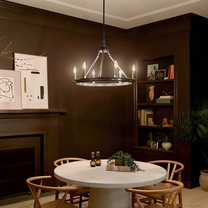 Kichler Canada - 52420BK - Six Light Chandelier - Emmala - Black