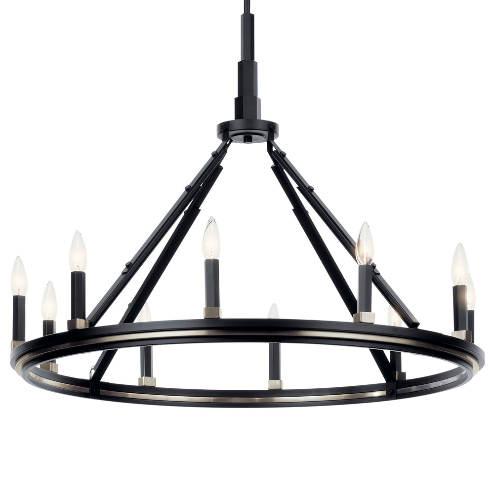 Kichler Canada - 52421BK - Ten Light Chandelier - Emmala - Black