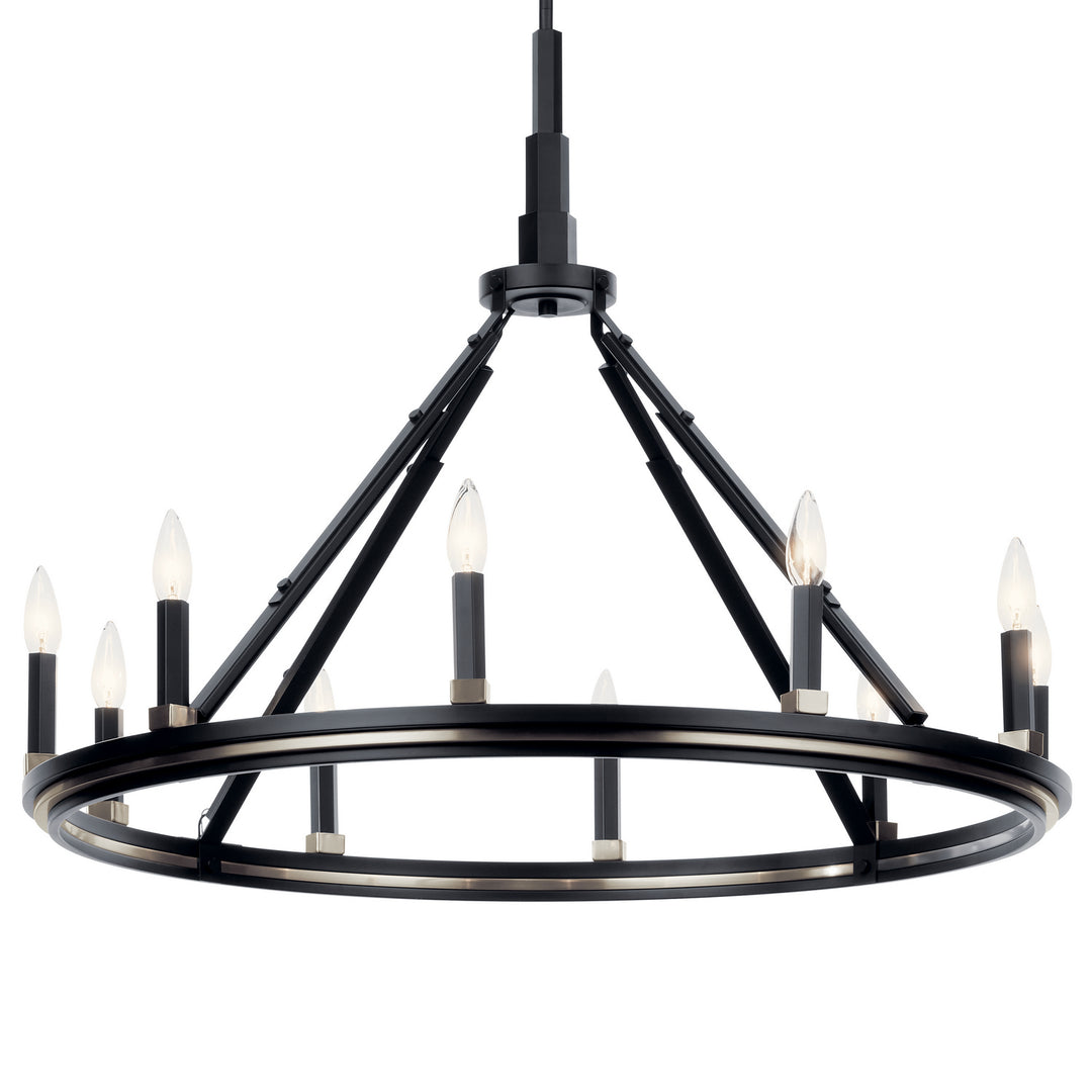 Kichler Canada - 52421BK - Ten Light Chandelier - Emmala - Black