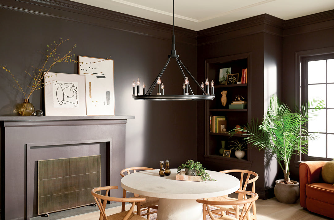 Kichler Canada - 52421BK - Ten Light Chandelier - Emmala - Black