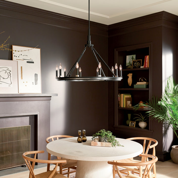 Kichler Canada - 52421BK - Ten Light Chandelier - Emmala - Black