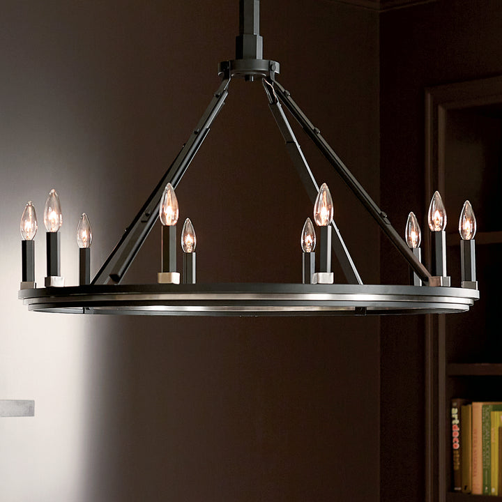 Kichler Canada - 52421BK - Ten Light Chandelier - Emmala - Black