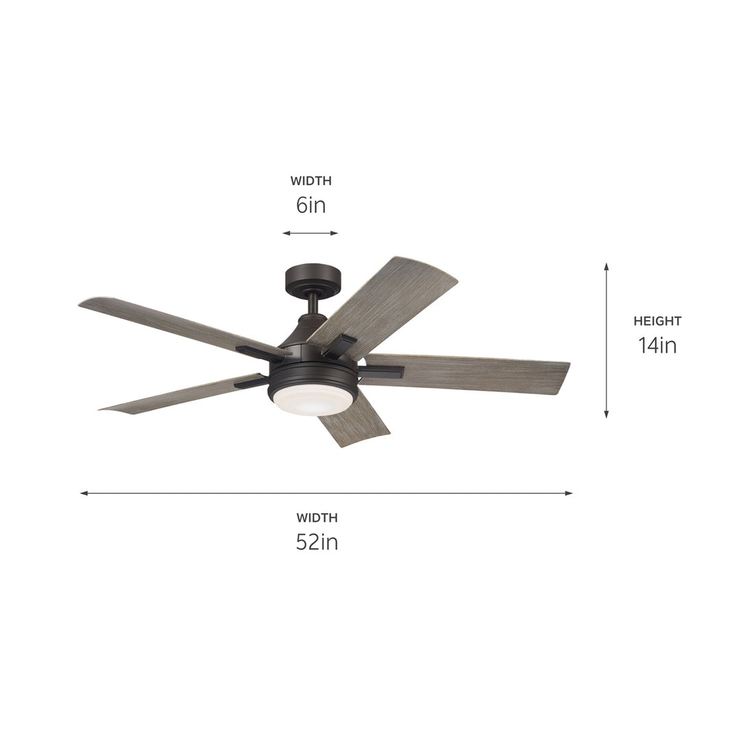 Kichler Canada - 310126OZ - 52"Ceiling Fan - Tide - Olde Bronze
