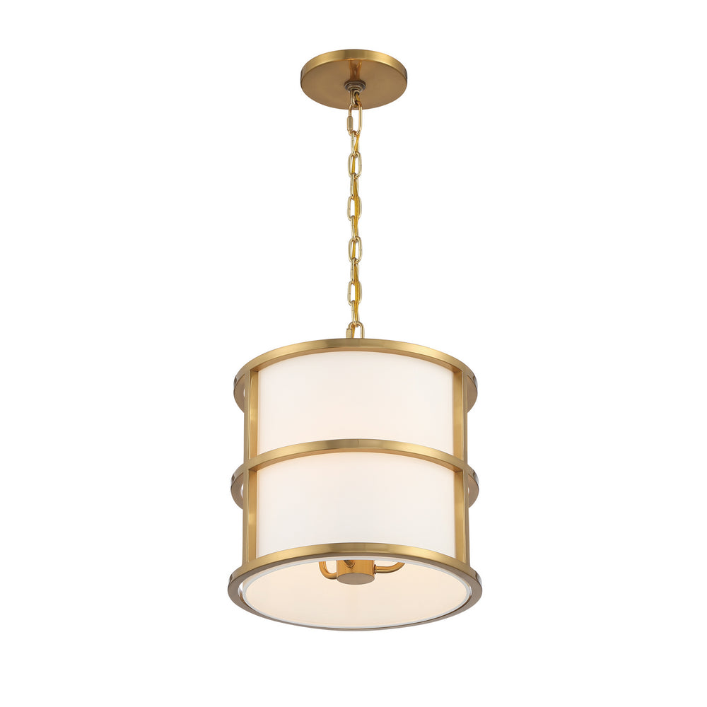 Crystorama - 9593-LG - Three Light Pendant - Hulton - Luxe Gold