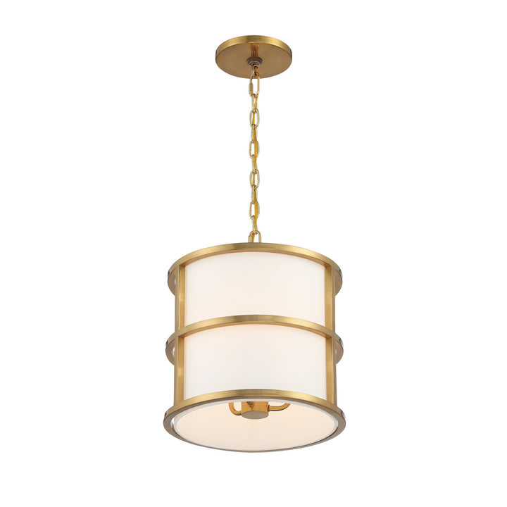 Crystorama - 9593-LG - Three Light Pendant - Hulton - Luxe Gold