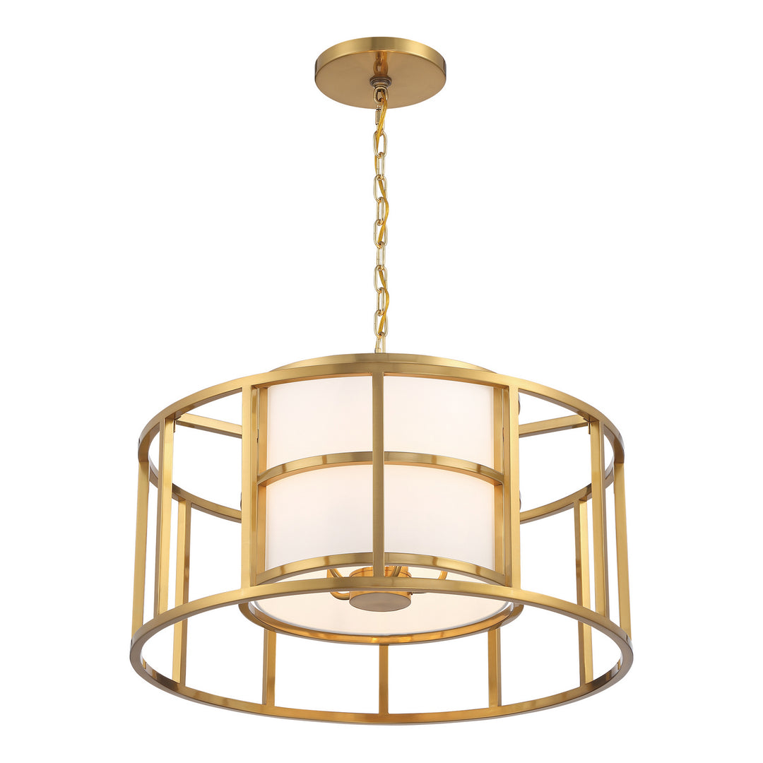 Crystorama - 9595-LG - Five Light Chandelier - Hulton - Luxe Gold