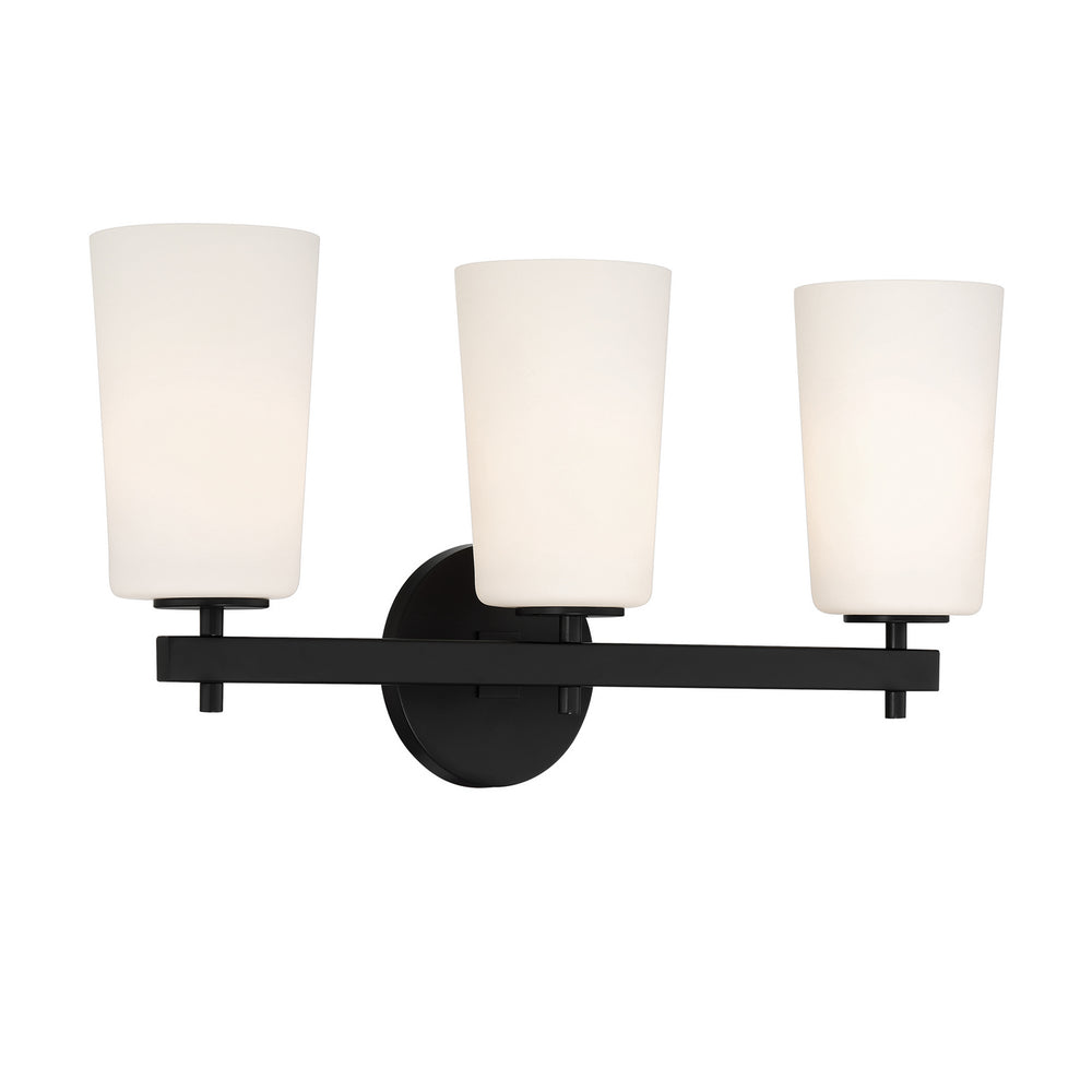 Crystorama - COL-103-BK - Three Light Wall Sconce - Colton - Black