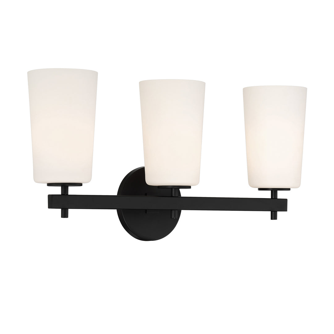 Crystorama - COL-103-BK - Three Light Wall Sconce - Colton - Black