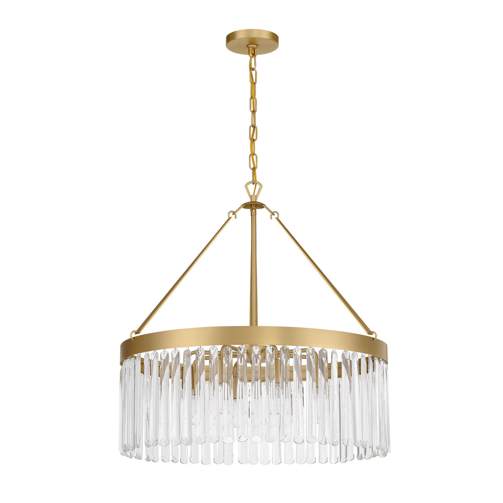 Crystorama - EMO-5406-MG - Eight Light Chandelier - Emory - Modern Gold