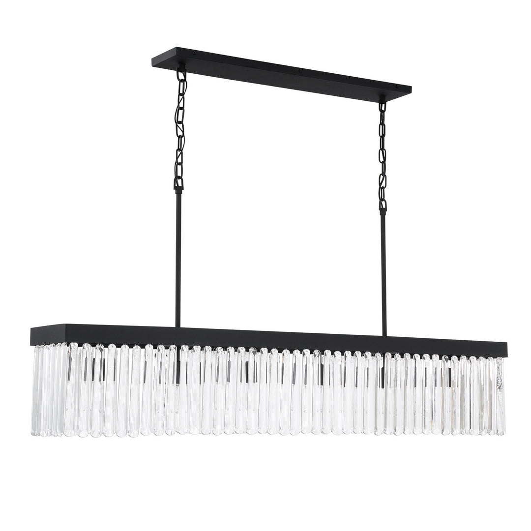 Crystorama - EMO-5407-BF - Six Light Chandelier - Emory - Black Forged