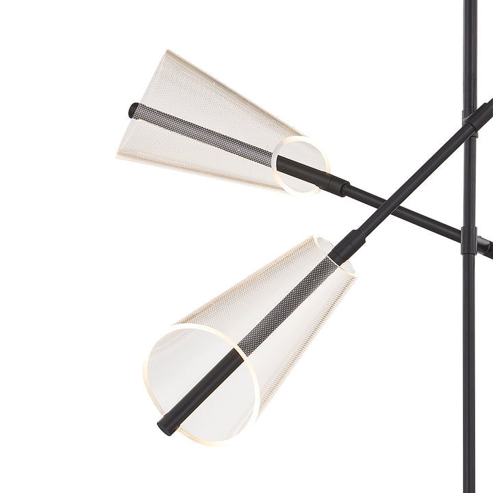 Kuzco Canada - CH62737-BK/LG - LED Chandelier - Mulberry - Black/Light Guide