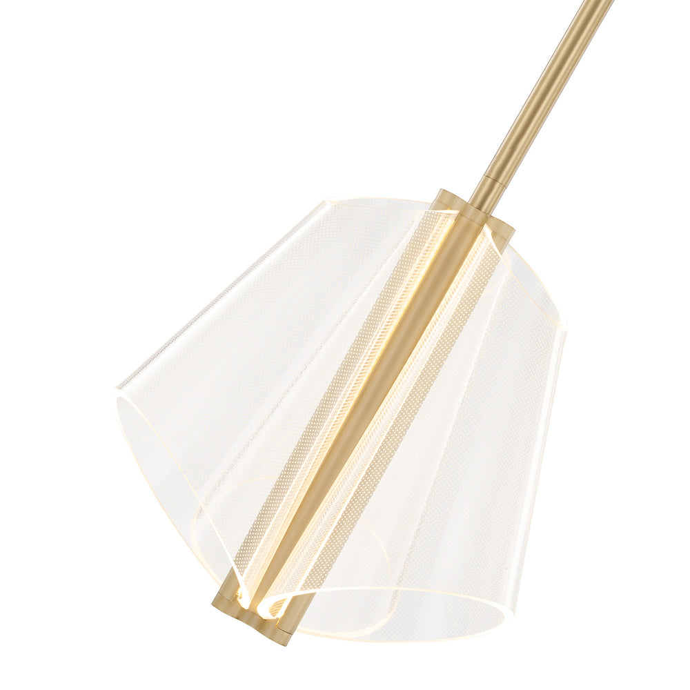 Kuzco Canada - PD62511-BG/LG - LED Pendant - Mulberry - Brushed Gold/Light Guide