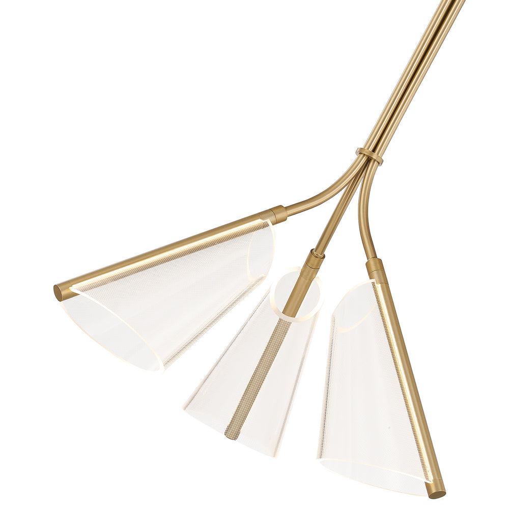 Kuzco Canada - PD62622-BG/LG - LED Pendant - Mulberry - Brushed Gold/Light Guide