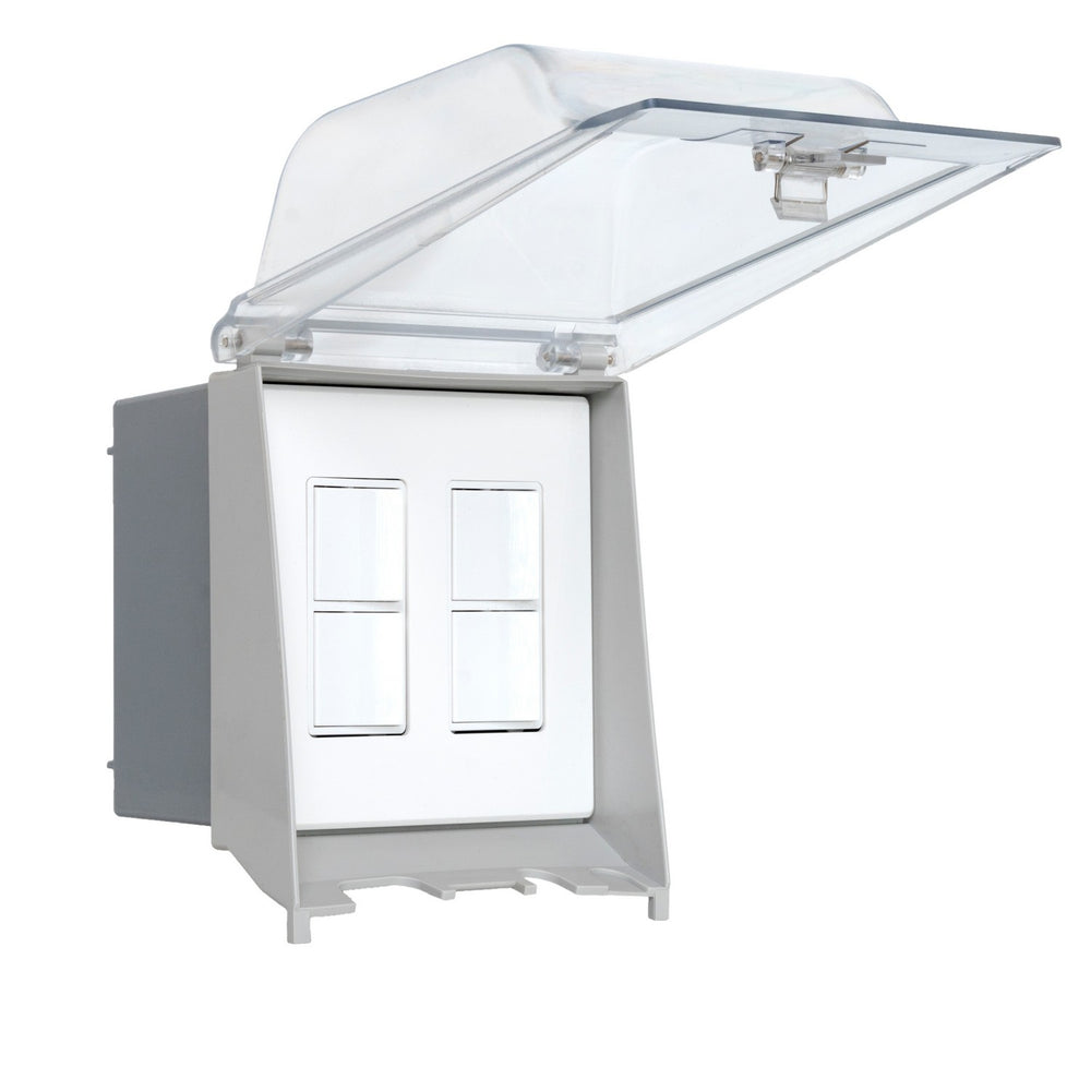 Eurofase Canada - EFDOWPW - Dual Duplex Switch Weatherproof Surface Mount And Gang Box - White