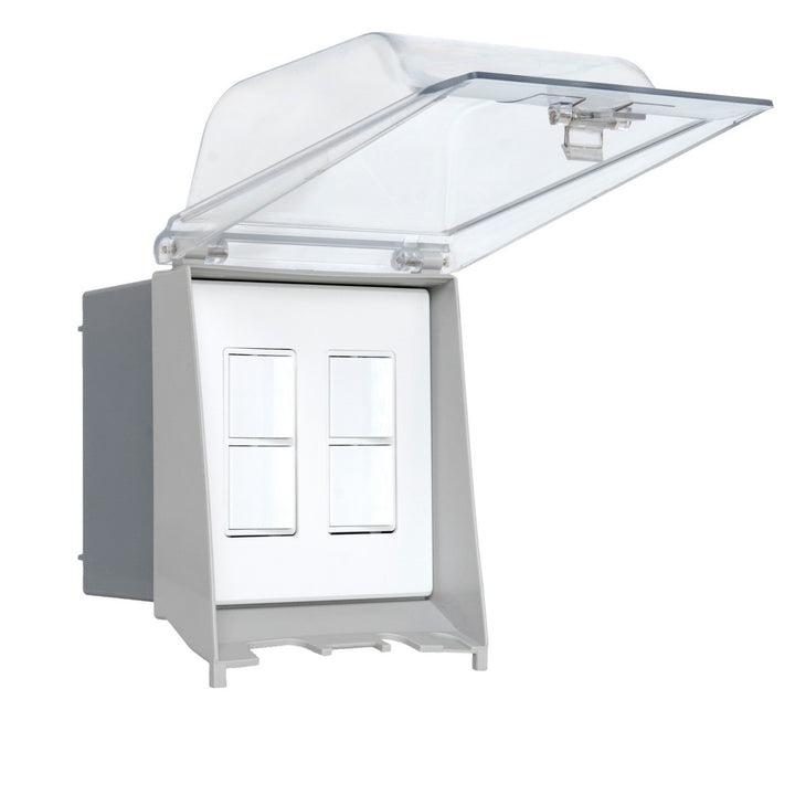 Eurofase Canada - EFDOWPW - DUAL DUPLEX SWITCH-SUR,WP,WH - White