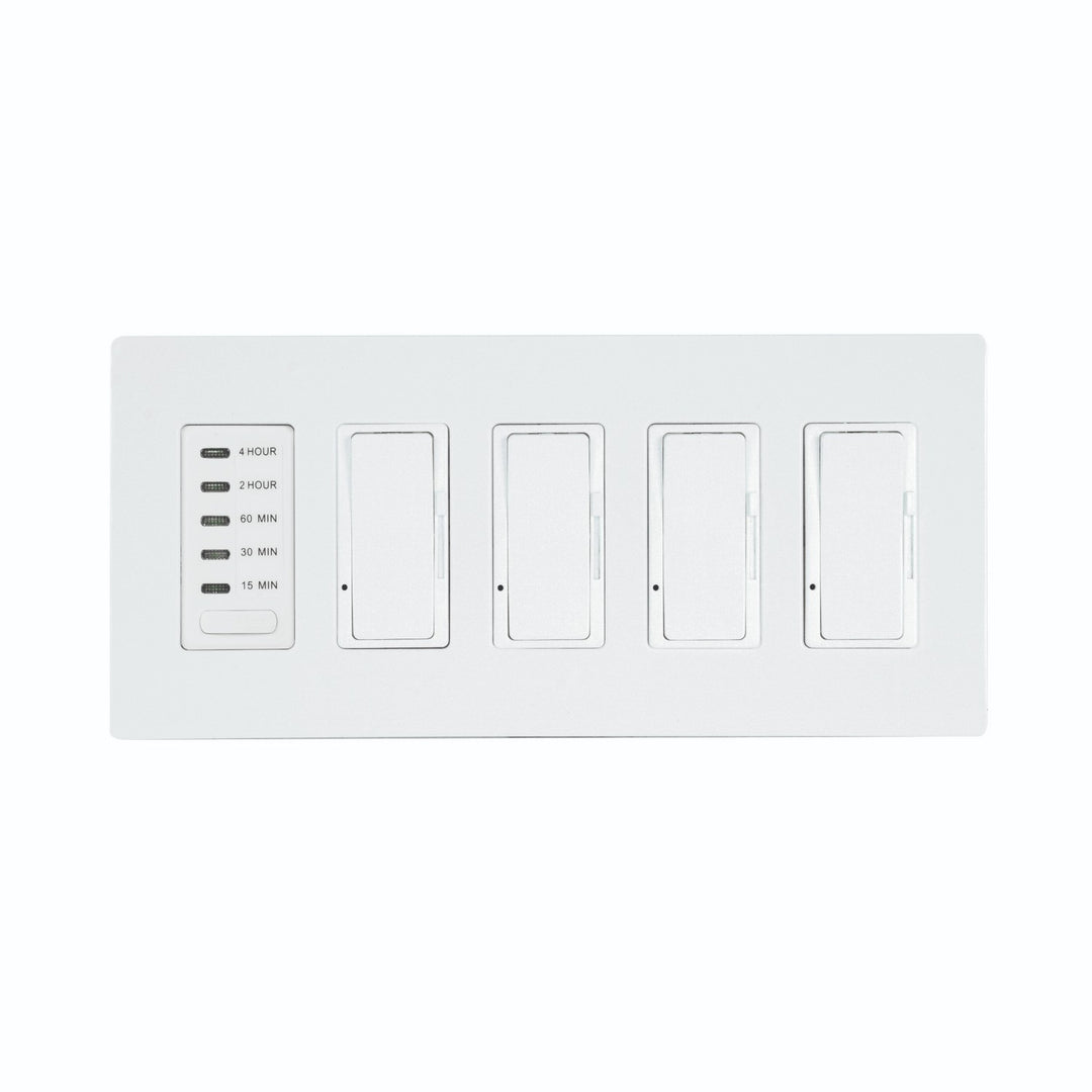 Eurofase Canada - EFSWTD4 - 4 Dimmer And 1 Timer For Use With Control Boxes - White