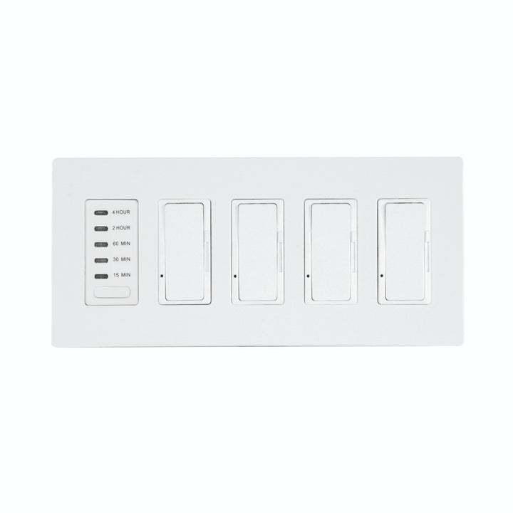 Eurofase Canada - EFSWTD4 - 4 Dimmer And 1 Timer For Use With Control Boxes - White
