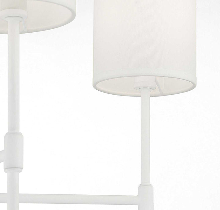 Meridian - M10067BQW - Five Light Chandelier - Bisque White