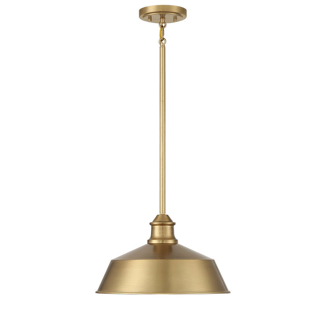 Meridian - M7021NB - One Light Pendant - Natural Brass