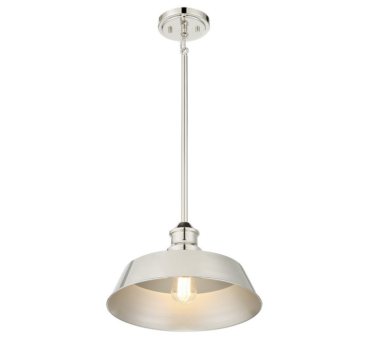 Meridian - M7021PN - One Light Pendant - Polished Nickel