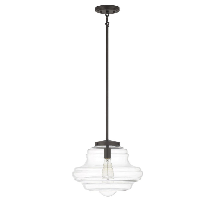 Meridian - M7022ORB - One Light Pendant - Oil Rubbed Bronze
