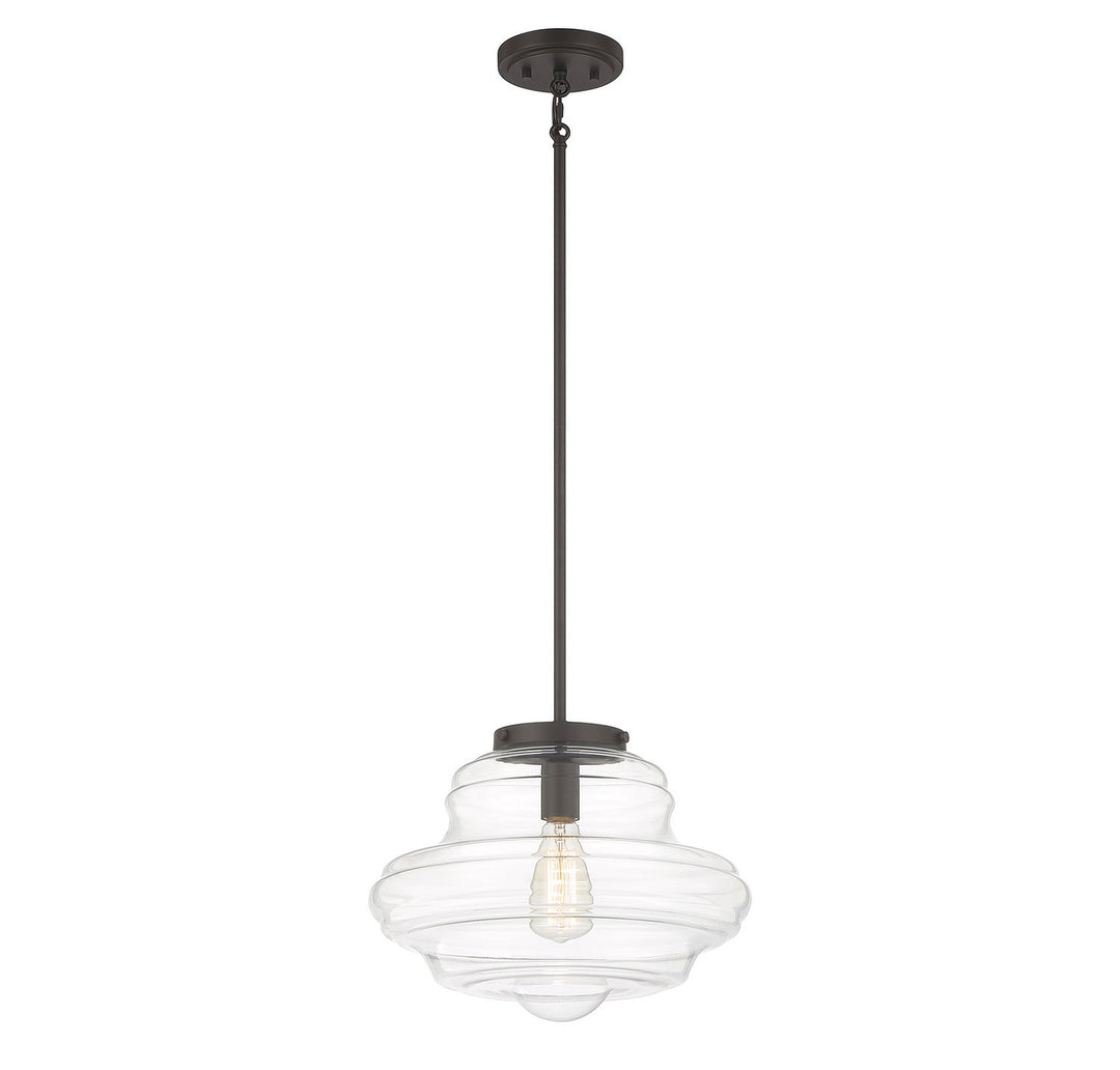 Meridian - M7022ORB - One Light Pendant - Oil Rubbed Bronze