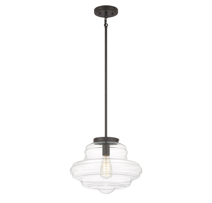 Meridian - M7022ORB - One Light Pendant - Oil Rubbed Bronze
