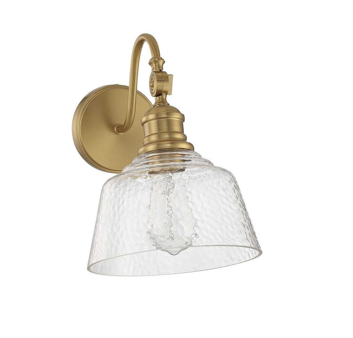 Meridian - M90092NB - One Light Wall Sconce - Natural Brass