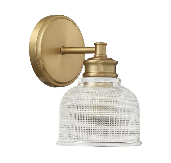 Meridian - M90093NB - One Light Wall Sconce - Natural Brass